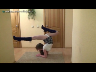 flexible and pretty gymnast